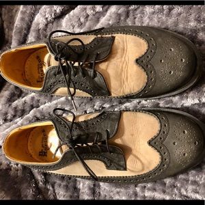 Made in England Black and Tan Dr. Martens UK 6